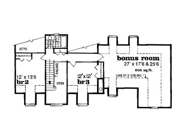 2nd Floor Plan, 032H-0038