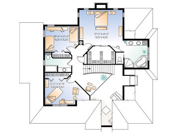 2nd Floor Plan, 027H-0088