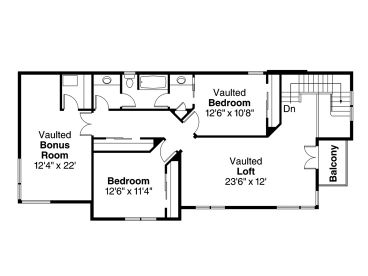 2nd Floor Plan, 051H-0223