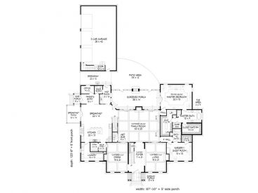 1st Floor Plan, 062H-0064