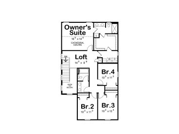 2nd Floor Plan, 031H-0444