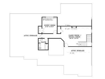 2nd Floor Plan, 025H-0090