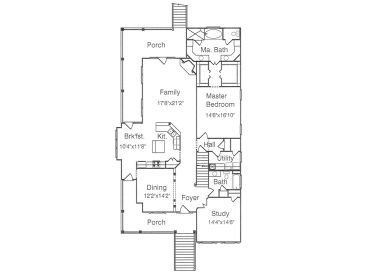 1st Floor Plan, 017H-0018
