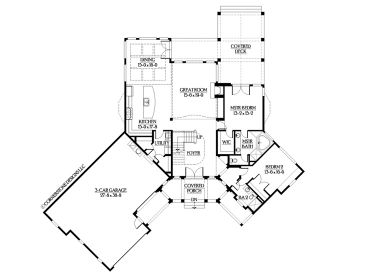 1st Floor Plan, 035H-0017