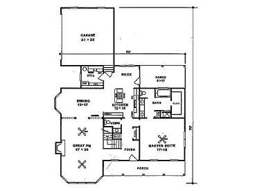 1st Floor Plan, 004H-0085