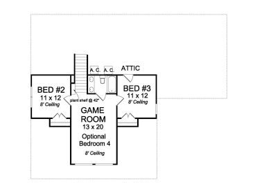 2nd Floor Plan, 059H-0183 