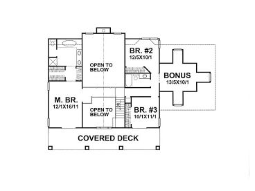 2nd Floor Plan, 016H-0011