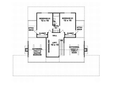 2nd Floor Plan, 006H-0054