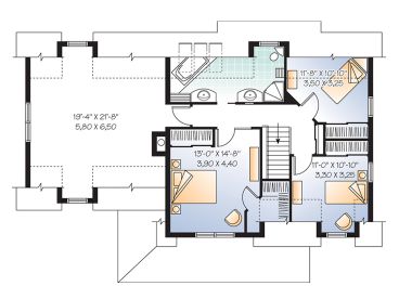 2nd Floor Plan, 027H-0165