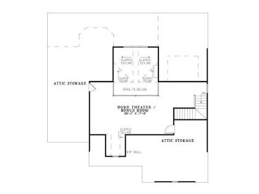 2nd Floor Plan, 025H-0137