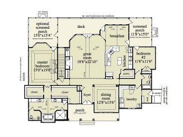 House Main Floor Plan, 053H-0046