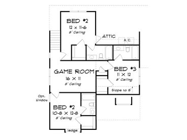 2nd Floor Plan, 059H-0236