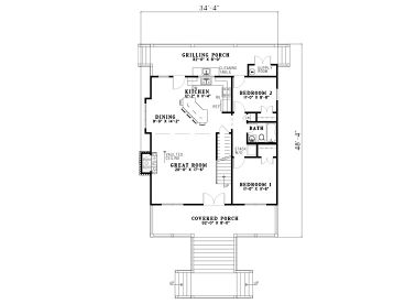 1st Floor Plan, 025H-0171