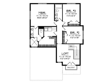 2nd Floor Plan, 020H-0467