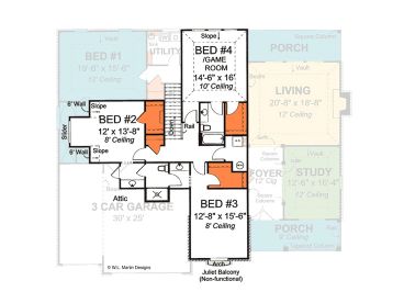 2nd Floor Plan, 059H-0086