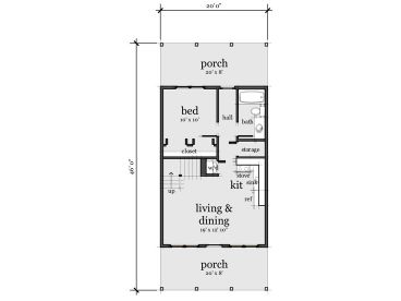 1st Floor Plan, 052H-0014
