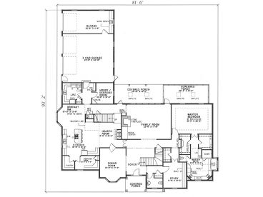 1st Floor Plan, 025H-0016