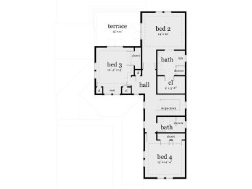 2nd Floor Plan, 052H-0101