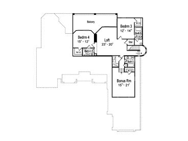 2nd Floor Plan, 043H-0225