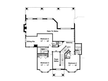 2nd Floor Plan, 043H-0130