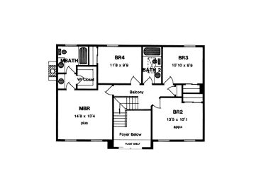 2nd Floor Plan, 014H-0058