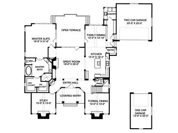 1st Floor Plan, 029H-0097