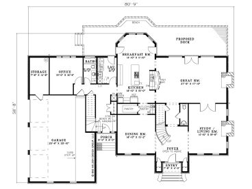 1st Floor Plan, 025H-0142