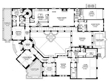 1st Floor Plan, 064H-0003