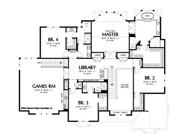 2nd Floor Plan, 034H-0146