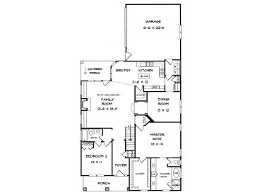 1st Floor Plan, 019H-0100