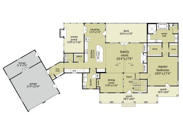 1st Floor Plan, 053H-0059