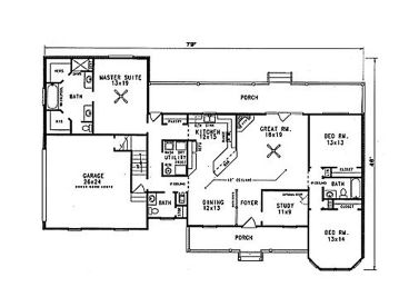 1st Floor Plan, 004H-0060