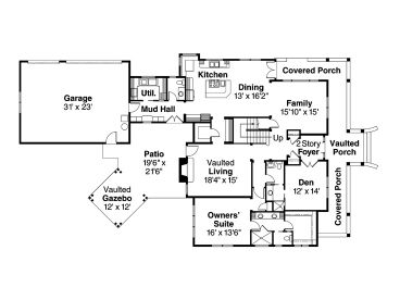 1st Floor Plan, 051H-0156