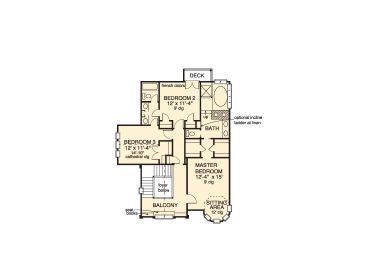 2nd Floor Plan, 054H-0048