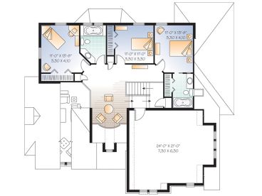 2nd Floor Plan, 027H-0084