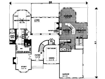 1st Floor Plan, 007H-0114