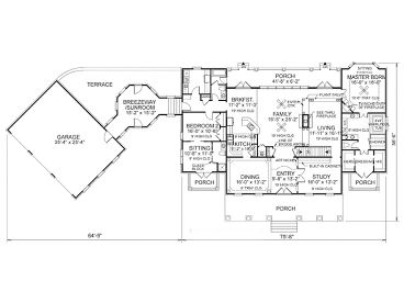 1st Floor Plan, 007H-0112