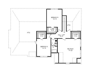 2nd Floor Plan, 062H-0052