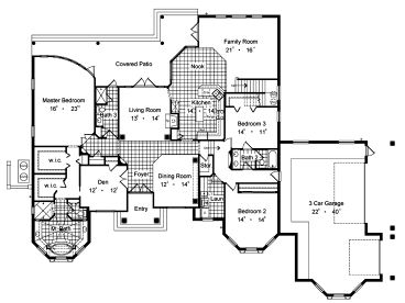 1st Floor Plan, 043H-0197