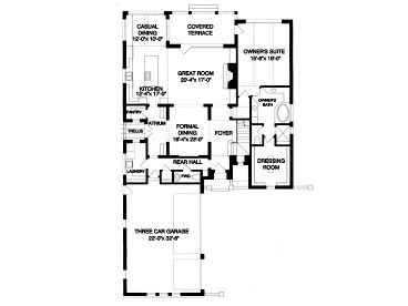 1st Floor Plan, 029H-0039