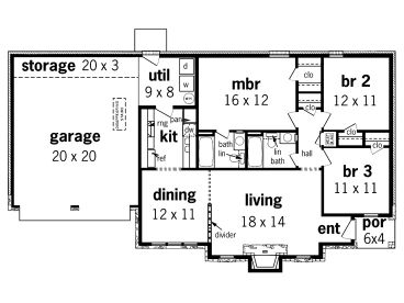 Floor Plan, 021H-0016