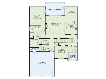 1st Floor Plan, 025H-0288