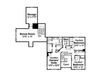 2nd Floor Plan, 051H-0182