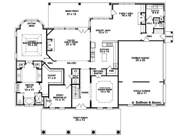 1st Floor Plan, 006H-0123