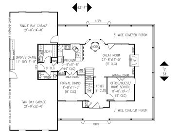 1st Floor Plan, 044H-0008