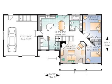 1st Floor Plan, 027H-0180