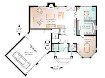 1st Floor Plan, 027H-0174