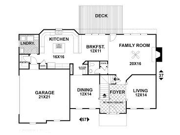 1st Floor Plan, 007H-0088