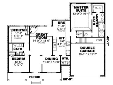1st Floor Plan, 011H-0028