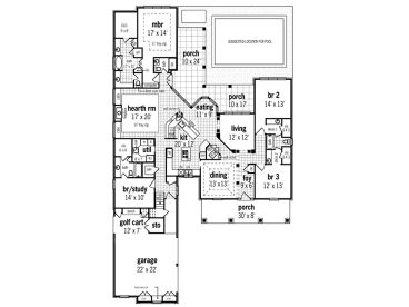 1st Floor Plan, 021H-0236